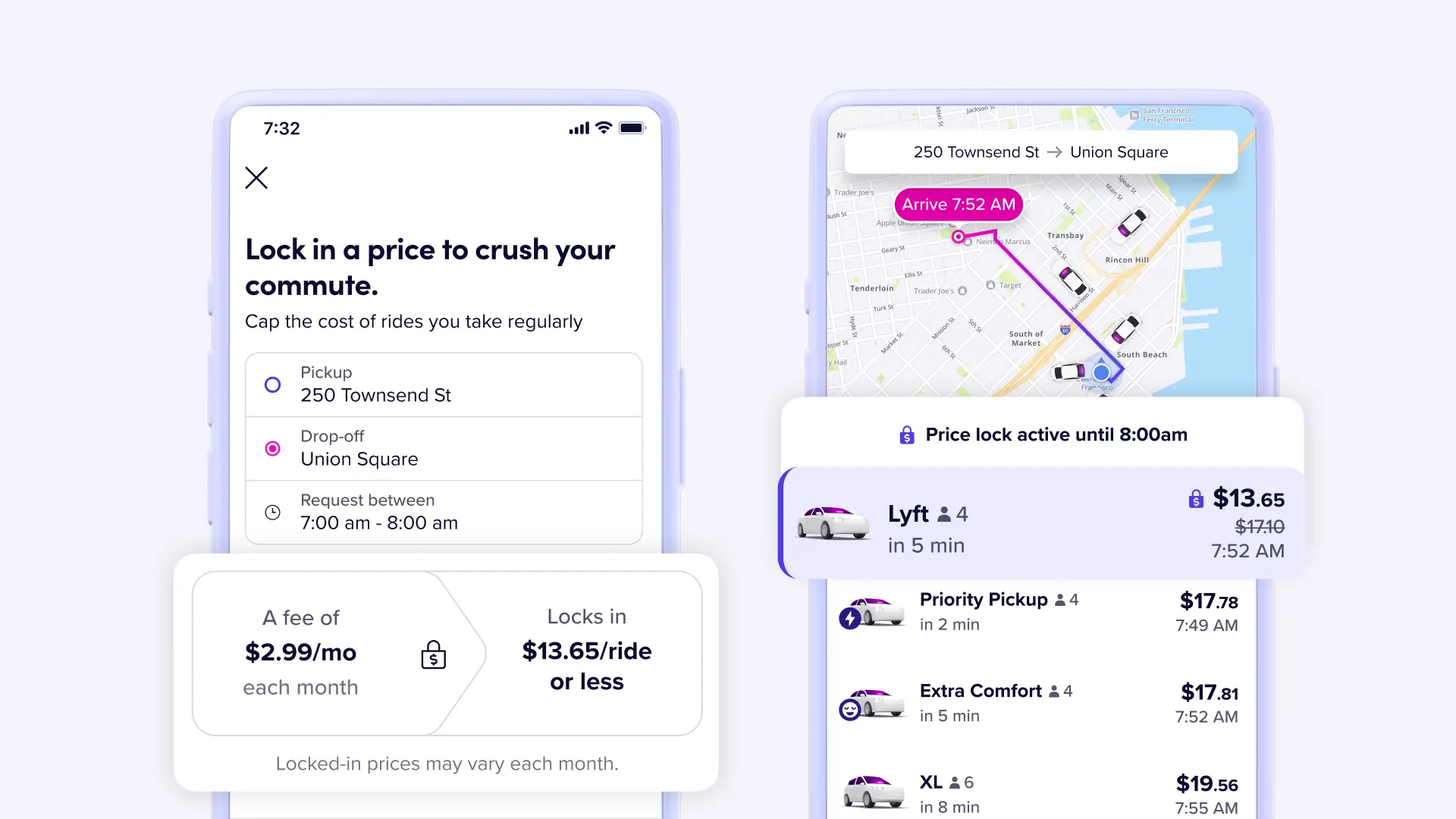 lyft price lock
